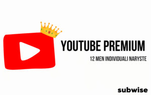 Youtube premium individuali narystė