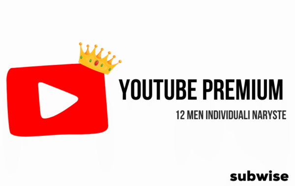 Youtube premium individuali narystė